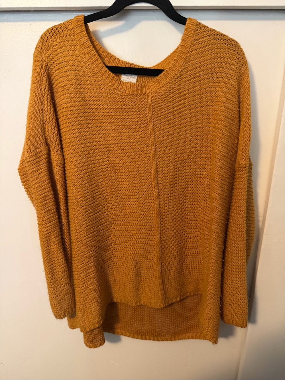 Ultra Flirt Mustard Yellow Crewneck Sweater